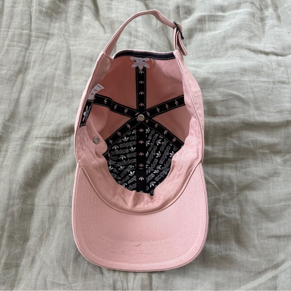 Adidas Mini Logo Relaxed Hat Womens Tan Nude Pink‎ - Picture 6 of 8